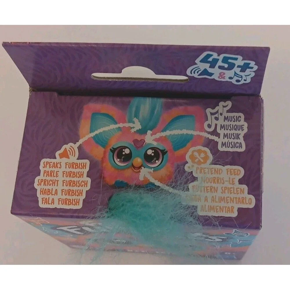 Furby Furblets Ree-Mix Electronic Singing 45+ Sounds Plush Blue Pink Hip-Hop Toy